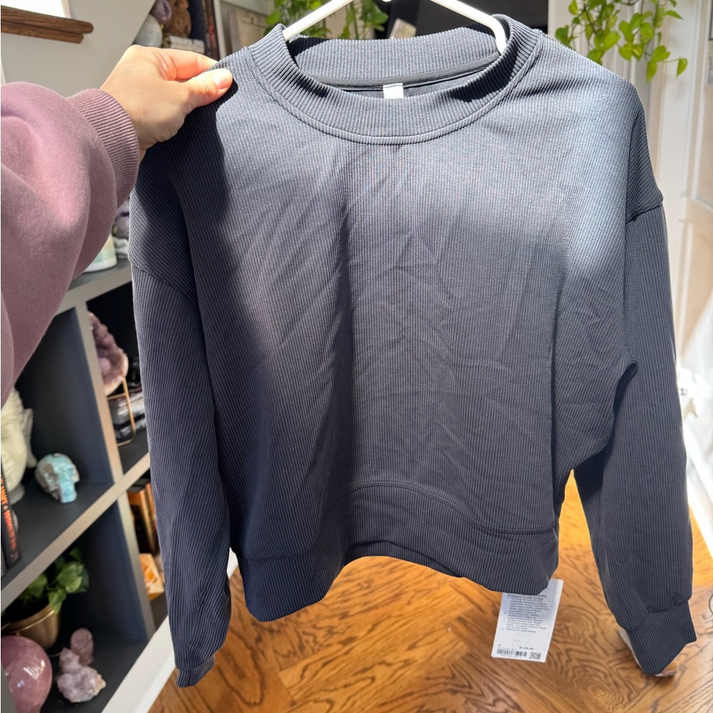 lululemon athletica black Crew Neck Sweater